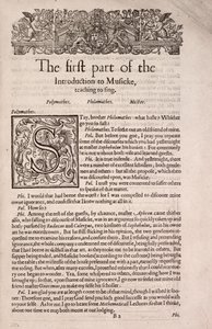 A Plaine and easie introduction to practicall musicke by Unknown